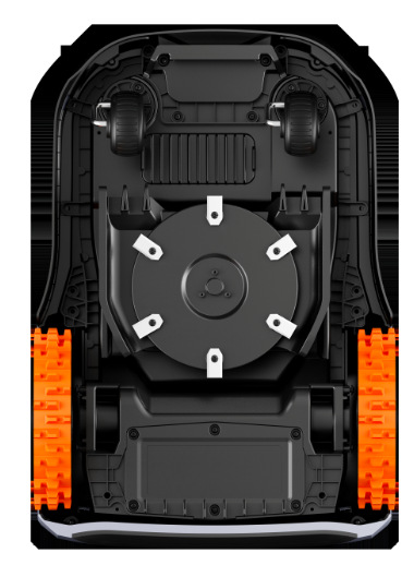 Robotická sekačka Segway Navimow i210E Lidar Spodní řezací disk se šesti noži Segway Navimow i210E