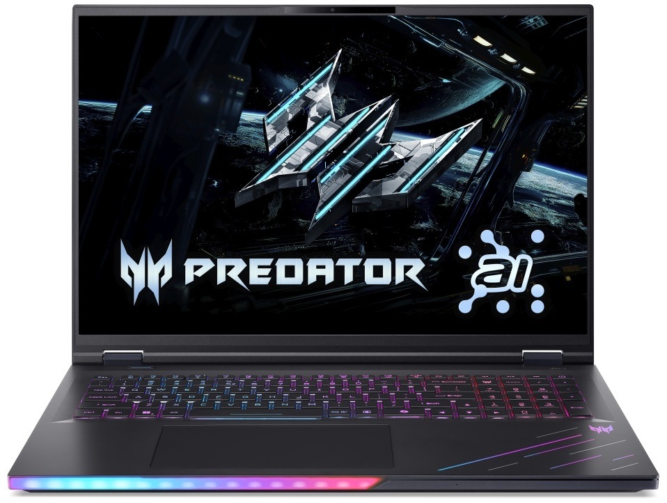 Ntb Acer Predator Helios 18 AI (PH18-I71-93U6) INTEL Core U9--18", RAM 96GB, 2048, NVIDIA® GeForce RTX™ 5080- 16GB Microsoft Windows 11 Pro