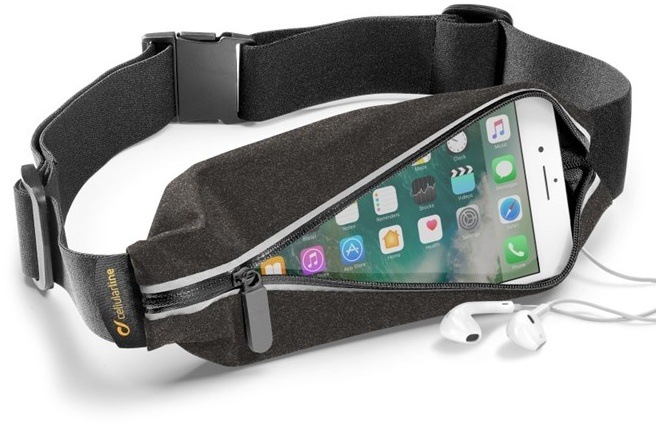 Pouzdro na mobil sportovní CellularLine Waistband, Summer Edition - Melange