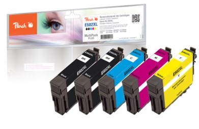 Inkoustová náplň Peach Epson 502XL CombiPac Plus, 2x11 ml/3x8 ml vícebarevná