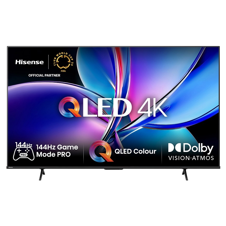 Přední pohled na Hisense TV 50E7Q PRO s úhlopříčkou 126 cm
