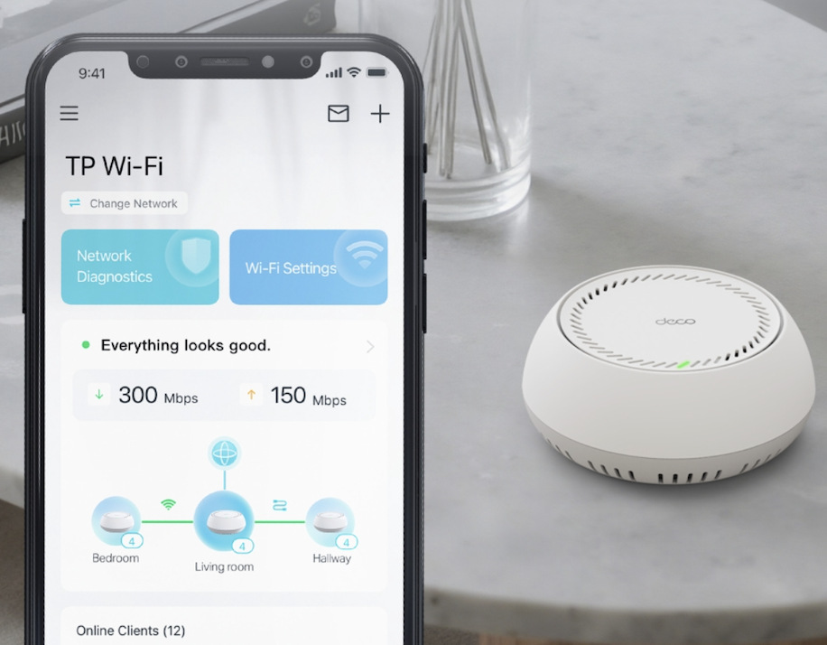 Správa Mesh sítě TP-Link Deco BE65-PoE prostřednictvím mobilní aplikace Deco