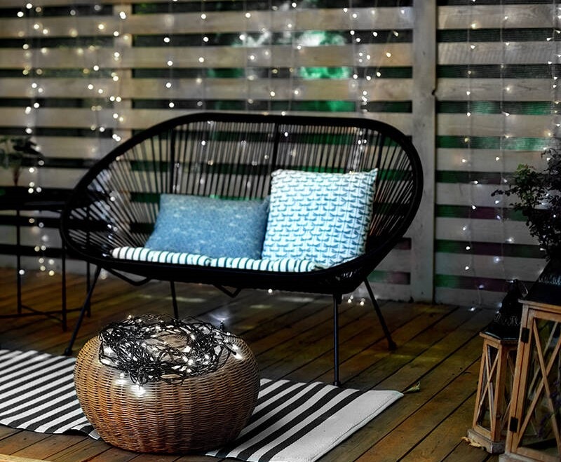 Vánoční osvětlení Solight LED řetěz, 200 LED, 10+5 m, IP44, studená bílá