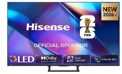 Televize Hisense 55A7S s barvami na displeji