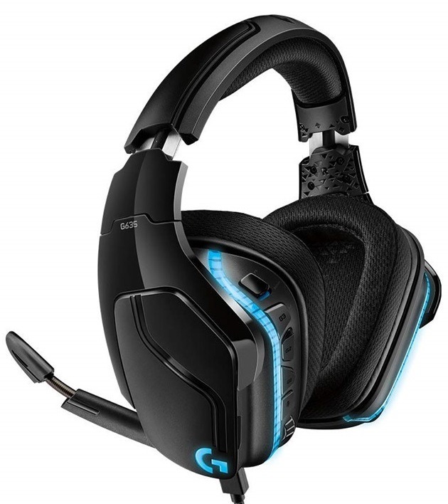 Headset Logitech Gaming G635 7.1 Surround Lightsync černý
