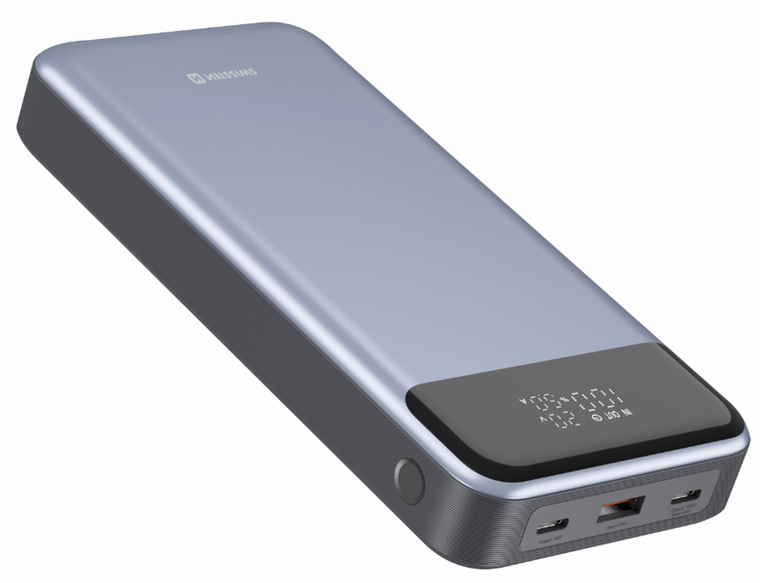 Powerbanka Swissten 30000 mAh, 133W PD šedá