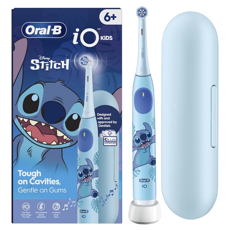Zubní kartáček Oral-B iO Kids 6+ Stitch + Cestovní Pouzdro modrý