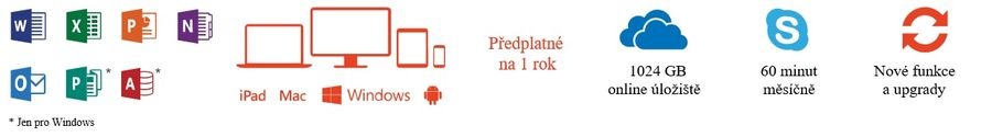 Software Microsoft Office 365 pro domácnosti CZ Software Microsoft Office 365 pro domácnosti CZ