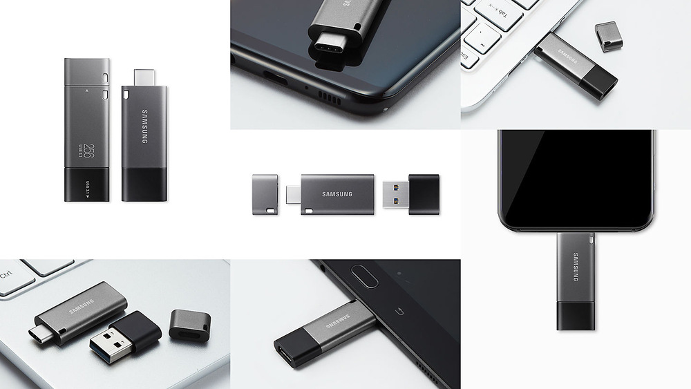USB Flash Samsung Duo Plus 32GB USB-C černý
