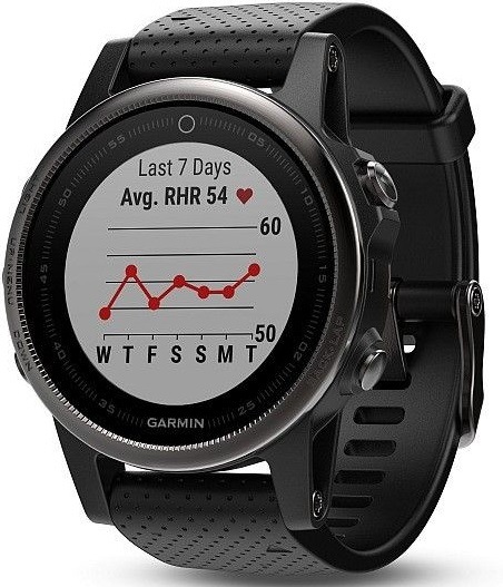 Chytré hodinky Garmin Fenix 5S Sapphire černé/šedé