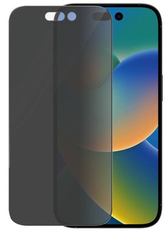 Tvrzené sklo PanzerGlass Privacy na Apple iPhone 14 Pro s instalačním rámečkem PanzerGlass Privacy na Apple iPhone 14 Pro s instalačním rámečkem (P2784), šedá