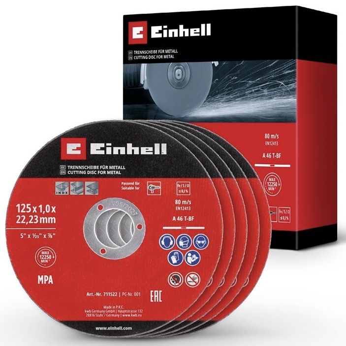Řezný kotouč Einhell 125 mm (5 ks), 49711522
