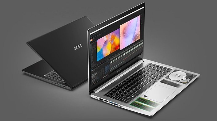 Notebook Acer Aspire 5 (A517-52G-54WG) stříbrný