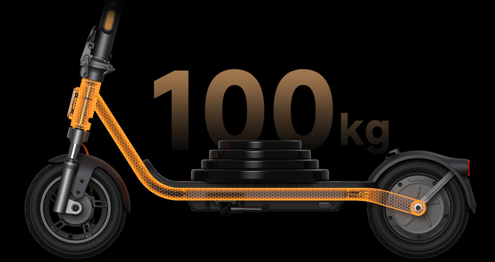 Elektrická koloběžka Xiaomi Scooter 6 Lite černá/šedá Xiaomi Electric Scooter 6 Lite uveze jezdce vážící až 100 kg