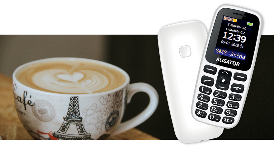 Mobilní telefon Aligator A220 Senior Dual SIM červený
