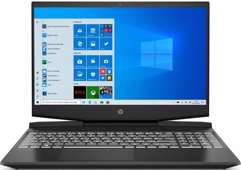 Notebook HP Pavilion Gaming 15-dk0103nc černý/bílý