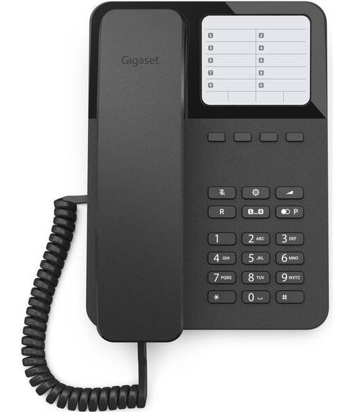 Domácí telefon Gigaset DESK 400 černý