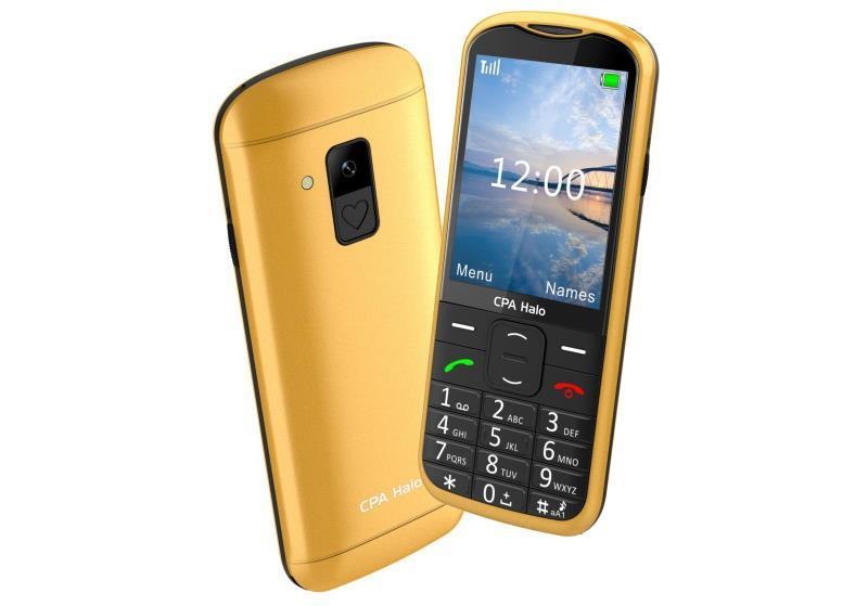 Mobilní telefon CPA Halo 28 Senior zlatý