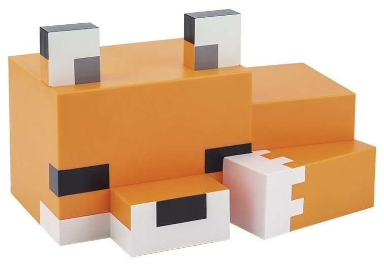 Dekorativní LED Paladone Minecraft Liška oranžové