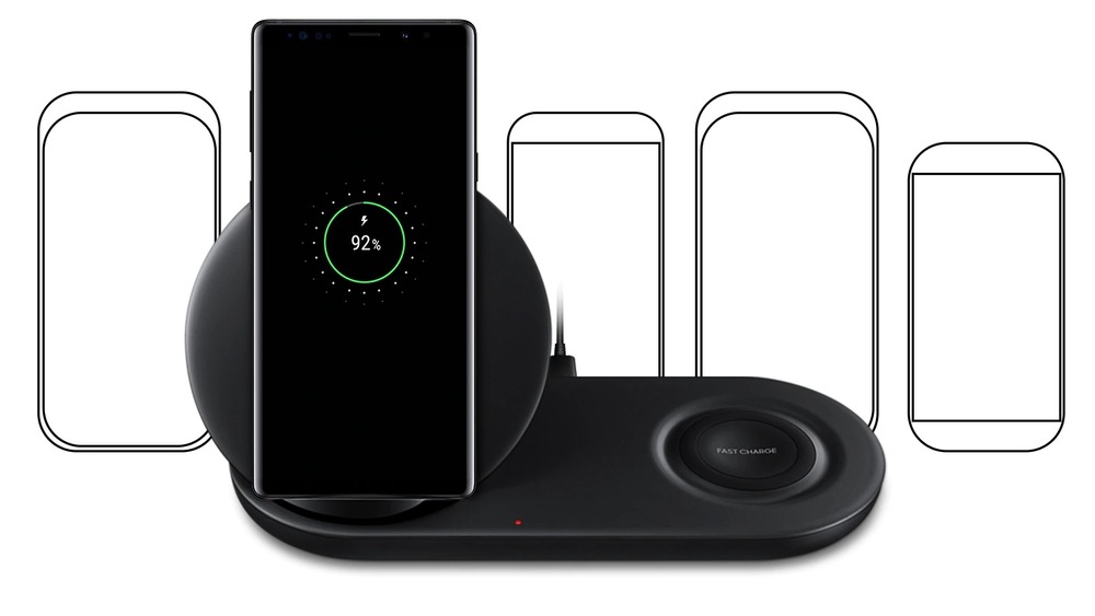Bezdrátová nabíječka Samsung duální (EP-N6100) bílá