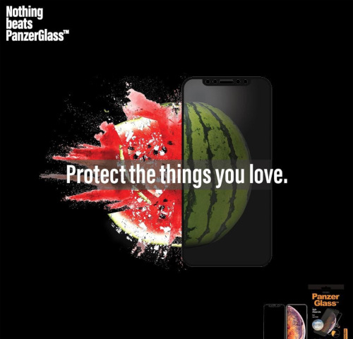 PanzerGlass Edge-to-Edge pro Apple iPhone Xs Max/11 Pro Max, černá