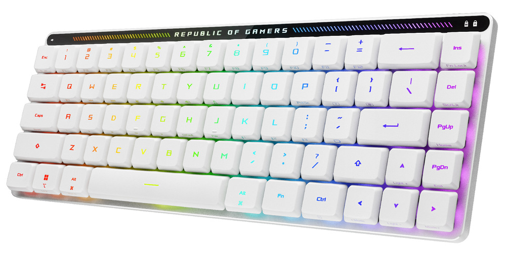 Klávesnice Asus FALCHION RX Low profile (ROG NX Snow) - US bílá Klávesnice Asus FALCHION RX Low profile (ROG NX Snow) - US bílá