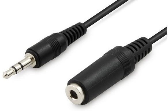 Kabel AQ Prodlužovací 3,5 mm jack  na 3,5 mm jack, M/F, 3 m