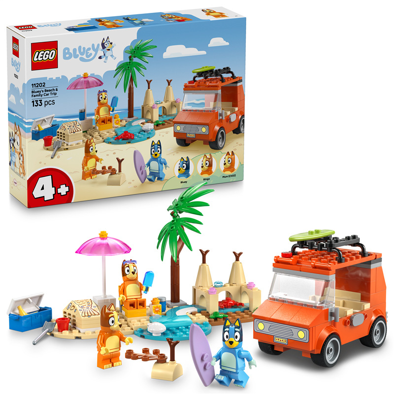 Stavebnice LEGO® Bluey 11202 Bluey a rodinný výlet autem na pláž