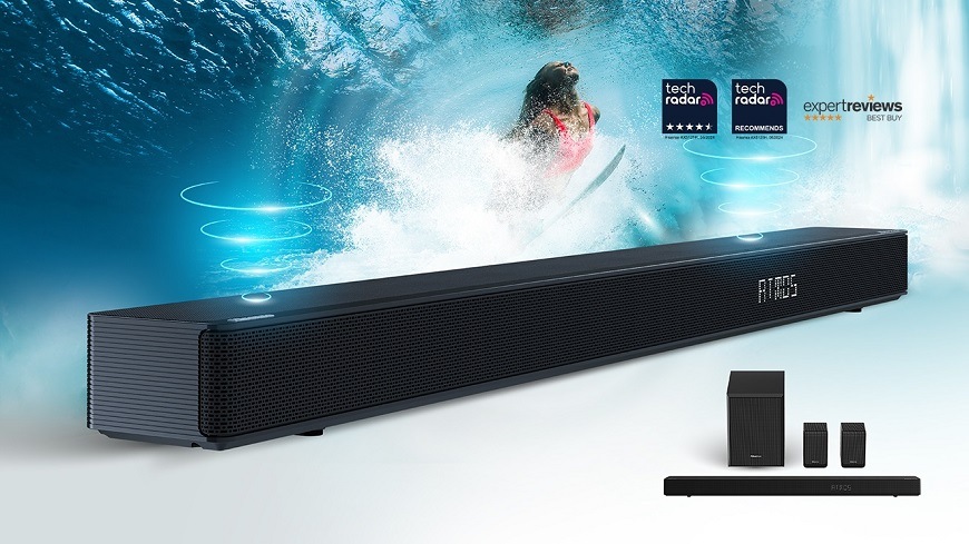 Soundbar Hisense AX5125H, černá, 5.1.2kanálový reproduktor