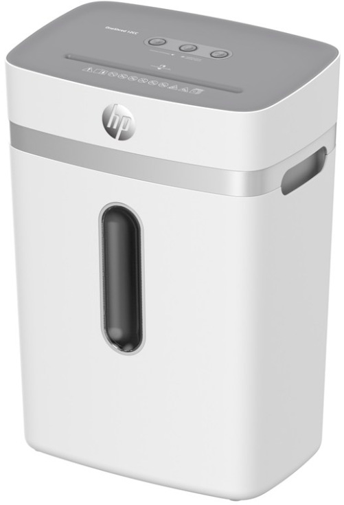 Skartovač HP OneShred 12CC bílý kancelářský skartovač s křížovým řezem