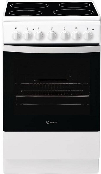 Sporák C50 Indesit IS5V4PHW/E, se sklokeramickou deskou