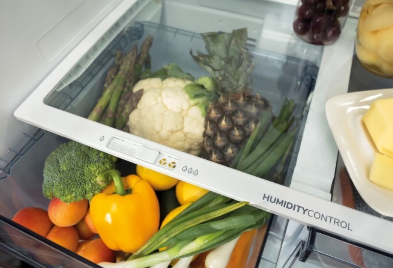 Americká chladnička Gorenje NRM8182MX, Inoxlook, Zásuvka CrispZone