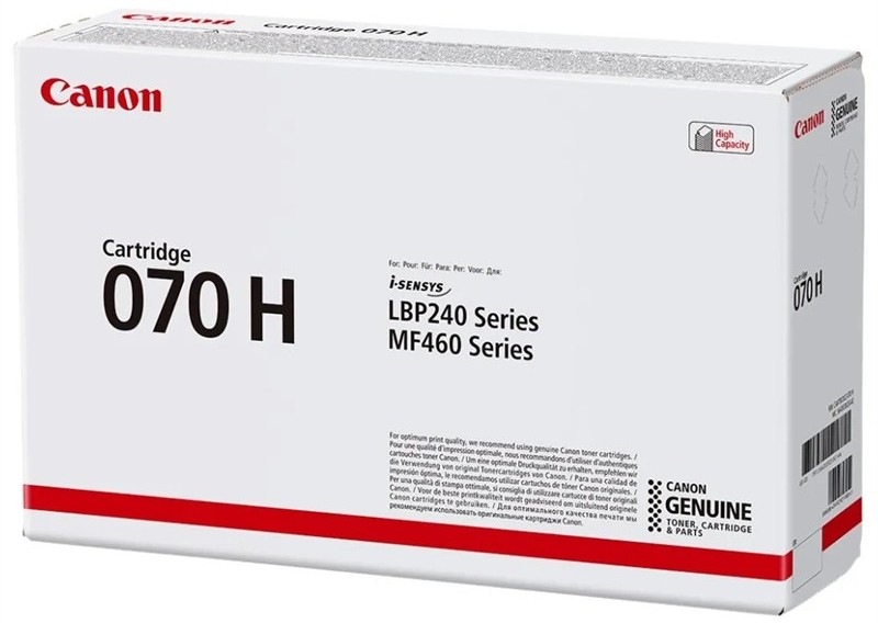 Černý toner Canon 070 H BK, 5640C002 s kapacitou 10200 stran