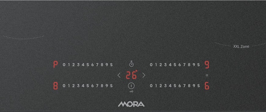 Indukční varná deska Mora VDIMS 65G C PureMatt černá ovládací panel varné desky Mora VDIMS 65G C