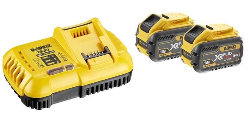 Set baterie a nabíječky Dewalt XR FLEXVOLT DCB118X2