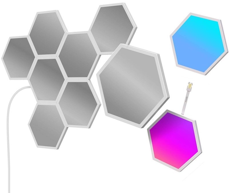 Nástěnné svítidlo Govee RGBIC Glide Hexa světelné panely rozšíření 2 ks bílé