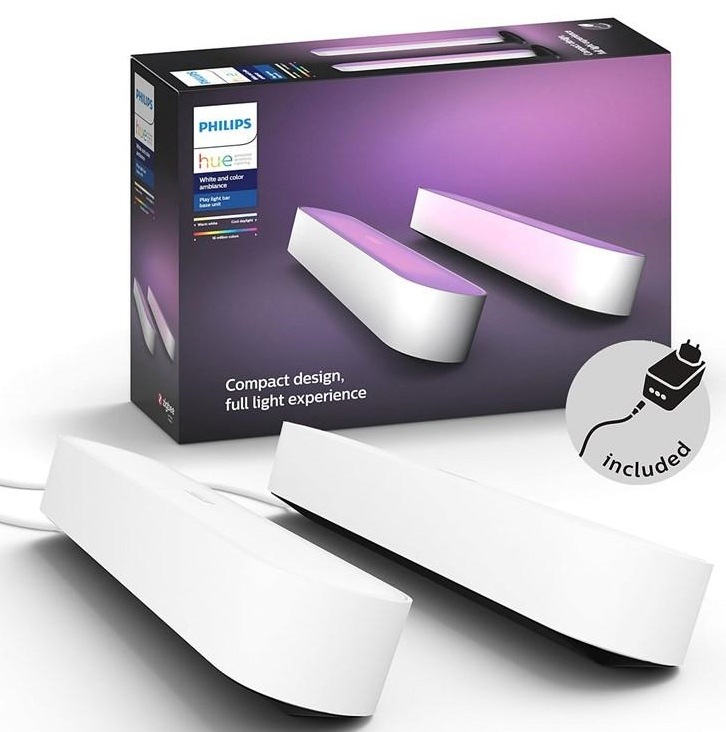 Stolní svítidlo Philips Hue Play White and Color Ambiance Double Pack bílé