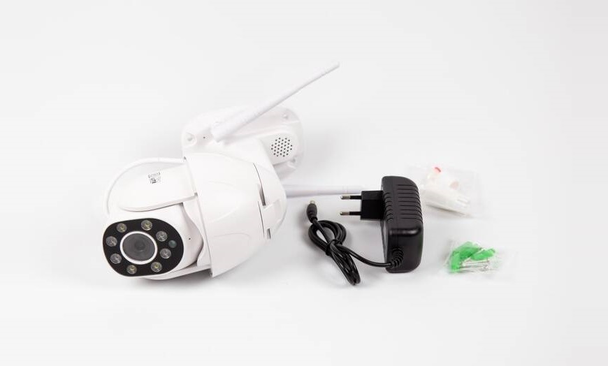 IP kamera IMMAX NEO LITE SMART Security, IP65, 360°, RJ45, P/T, HD, 2MP, 1080p, outdoor, ONVIF, WiFi, TUYA bílá IMMAX NEO LITE SMART Security
