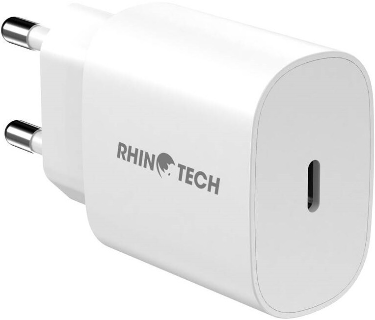 Nabíječka do sítě RhinoTech 25W USB-C PD bílá RhinoTech 25W