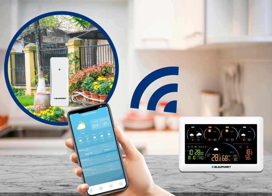 Meteorologická stanice Blaupunkt WS50WH APP bílá Blaupunkt WS50WH APP, bílá