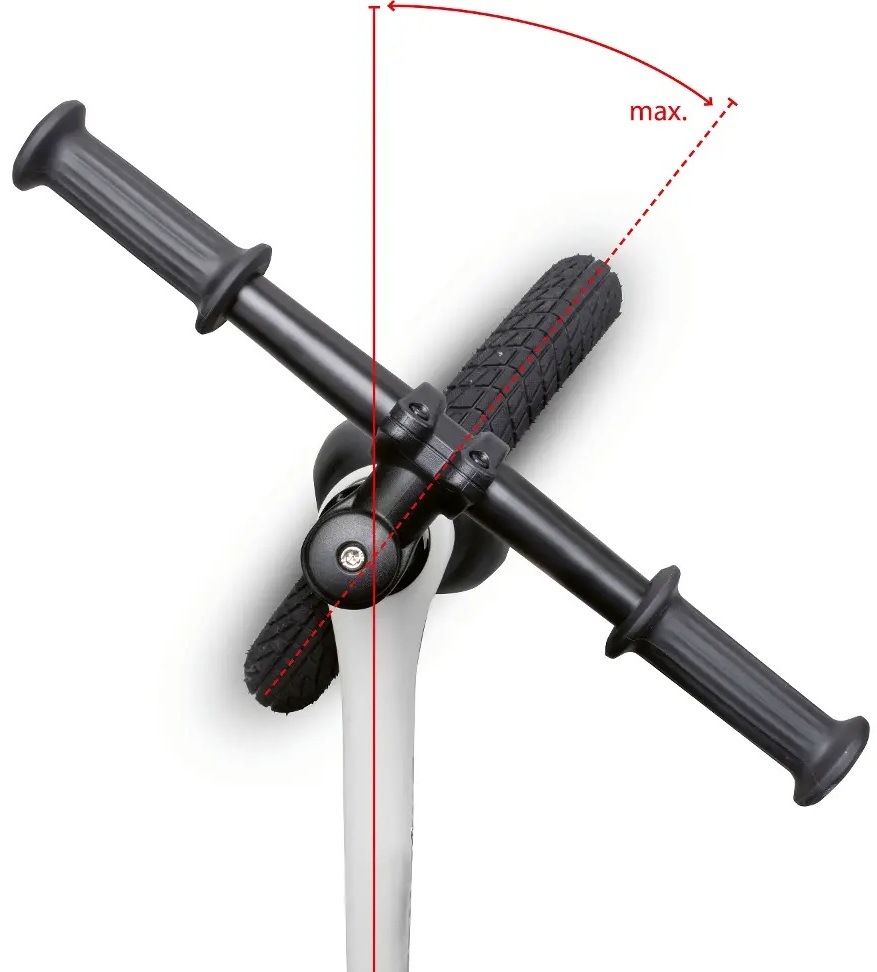 Odrážedlo Buddy Toys BPB 2111 vínové Pohled na řídítka odrážedla Buddy Toys BPB 2111 Flash bike z horní strany