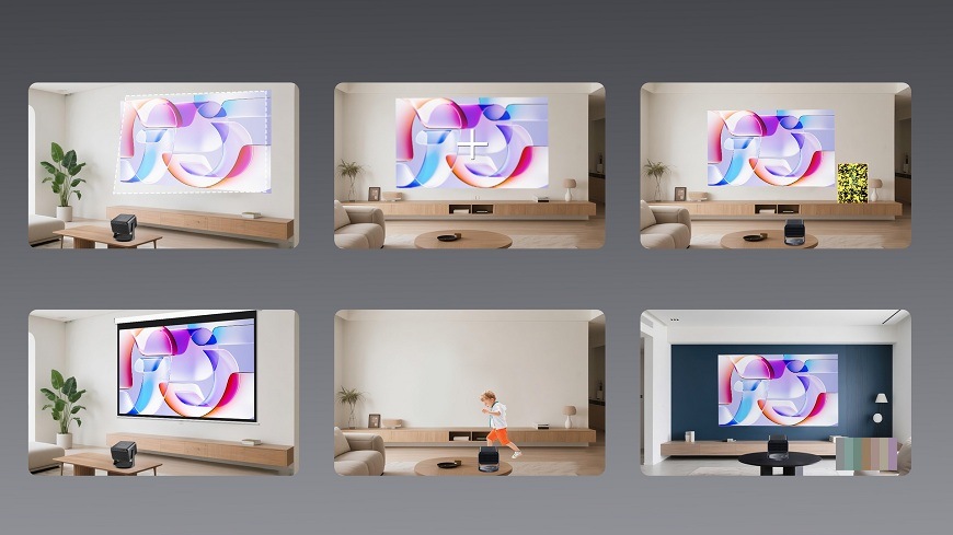 šest situací, na které Laser TV Hisense C3 automaticky reaguje