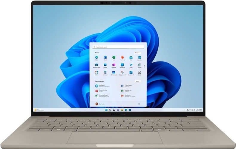 Notebook Asus Zenbook A14, béžová barva