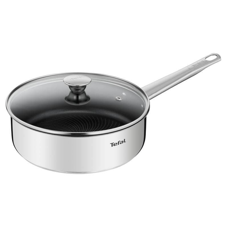 Pánev Tefal Cook Eat B9223205, 24 cm, poklice nerez Pánev Tefal Cook Eat