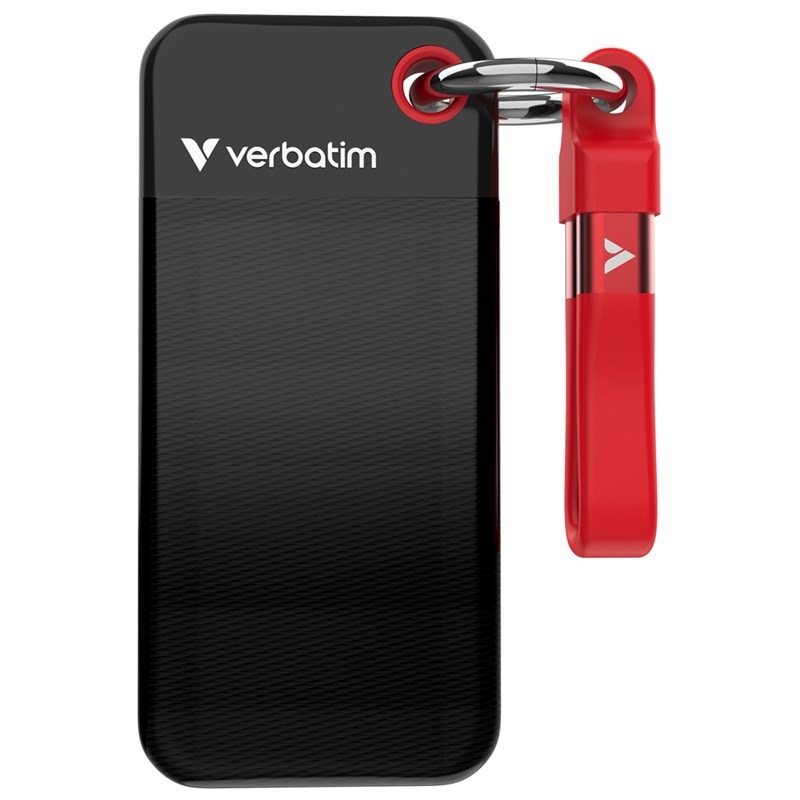 SSD externí Verbatim Pocket 2TB černý/červený