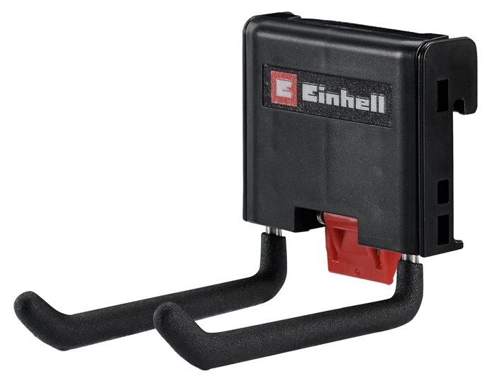 Dvojitý hák Einhell na boxy nářadí s nosností 5 kg, ochranný PVC povlak