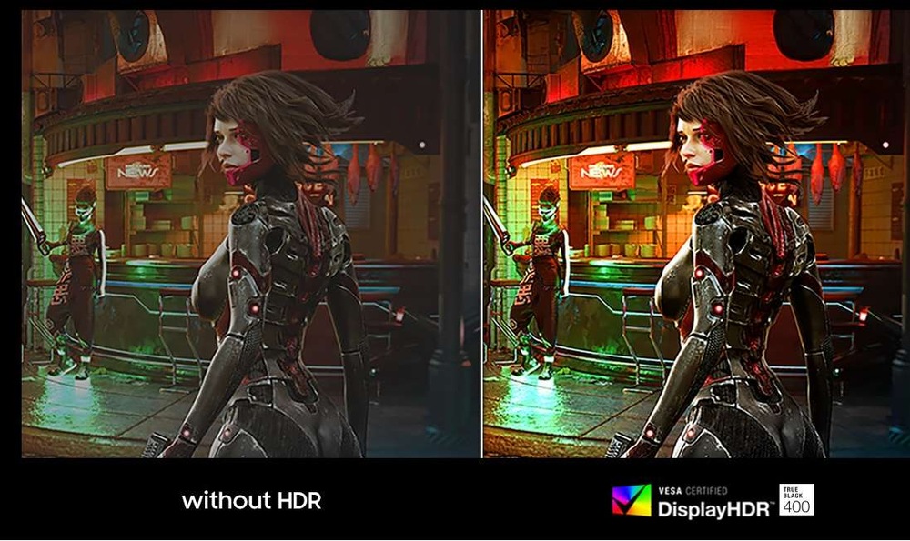 Herní monitor Samsung Odyssey G7 (G73SH) černý Samsung Odyssey G7 (G73SH) podporuje technologii VESA DisplayHDR True Black 400