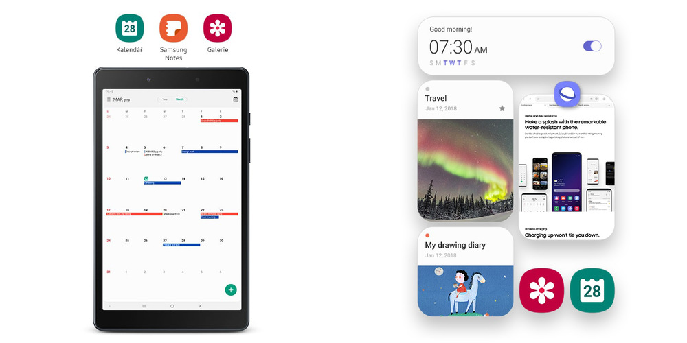 Dotykový tablet Samsung Galaxy Tab A 8.0 Wi-Fi černý