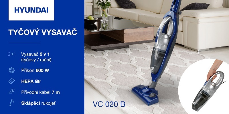 Tyčový vysavač Hyundai VC 020 B Tyčový vysavač Hyundai VC 020 B