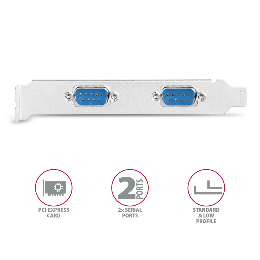 Řadič Axagon PCEA-S2N - 2x RS232 Řadič Axagon PCEA-S2N - 2x RS232